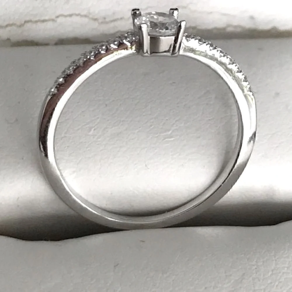 Eddie borgos 925‎ silver cz sparkling ring